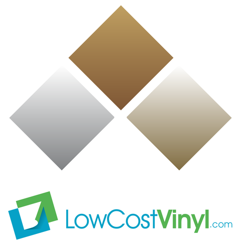 Metallic Silver Gold & Copper Vinyl Colors | Oracal Removable Vinyl | Cricut Craft Sheets