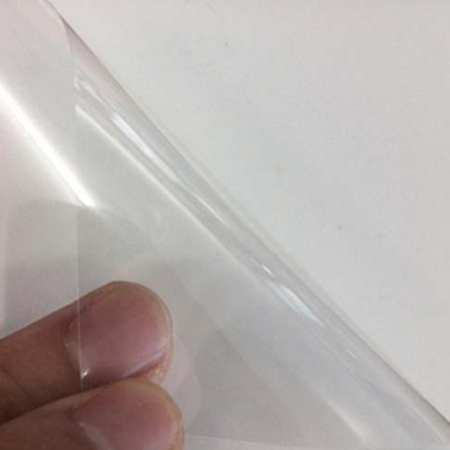 Polymeric Self Adhesive Vinyl Removable Gley Glue Clear Vinyl Roll