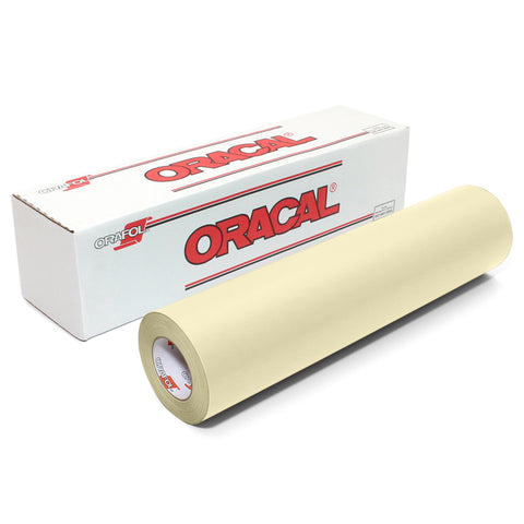 Ivory & Beige Matte Finish Craft Vinyl | Oracal 631 Removable Wall Vinyl | 12 & 24" Rolls