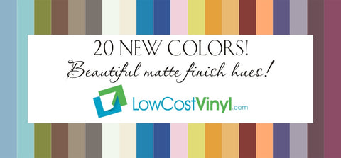 20 New Oracal Colors - Series 631 - Removable Wall Vinyl