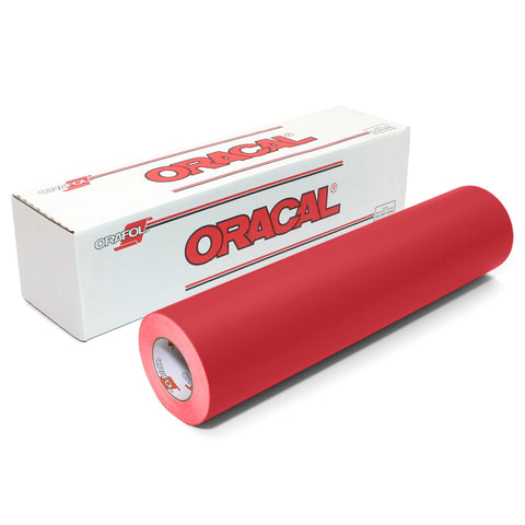Red Matte Finish Vinyl Rolls | Oracal 631 Removable Wall & Craft Vinyl | 12 & 24 Inch Rolls