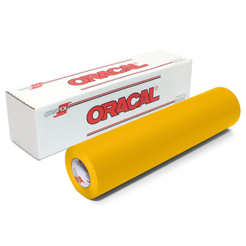 Yellow Matte Finish Vinyl Rolls | Oracal 631 Removable Wall Vinyl | 5 Shades Yellow