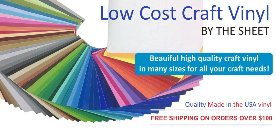 Low Cost Craft Vinyl Sheets & Rolls