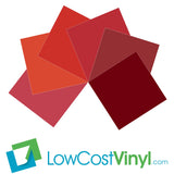 Oracal 631 Red Vinyl - 6 Matte Shades of Red 12" & 24" Sheets - Cricut, Silhouette & Vinyl Cutter Materials