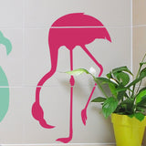 A vinyl pink flamingo wall decal made from Oracal 631 Pink #041, photo courtesy of TheSimpleStencil.com